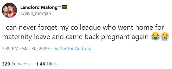 Landlord malong jayp_morgan can never forget my colleague who went home for mate