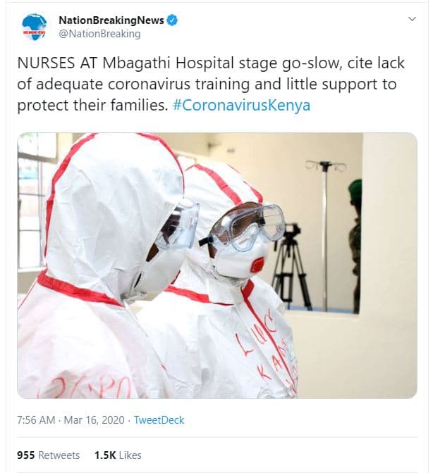 Nationbreakingnews nationbreaking nurses at mbagathi hospital stage goslow cite