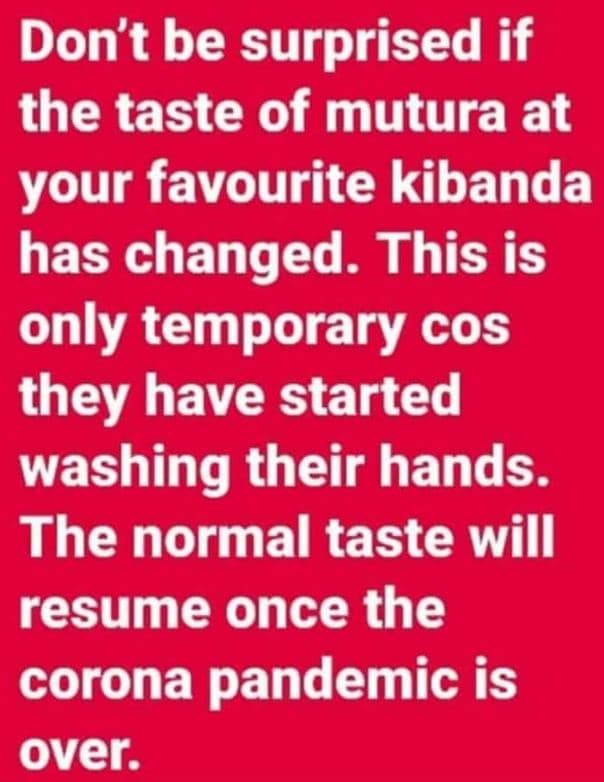 Don't be surprised if the taste of mutura at your favourite kibanda has changed.