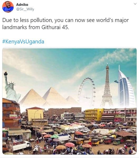 Adniko sir _willy due to less pollution you can now see world's major landmarks