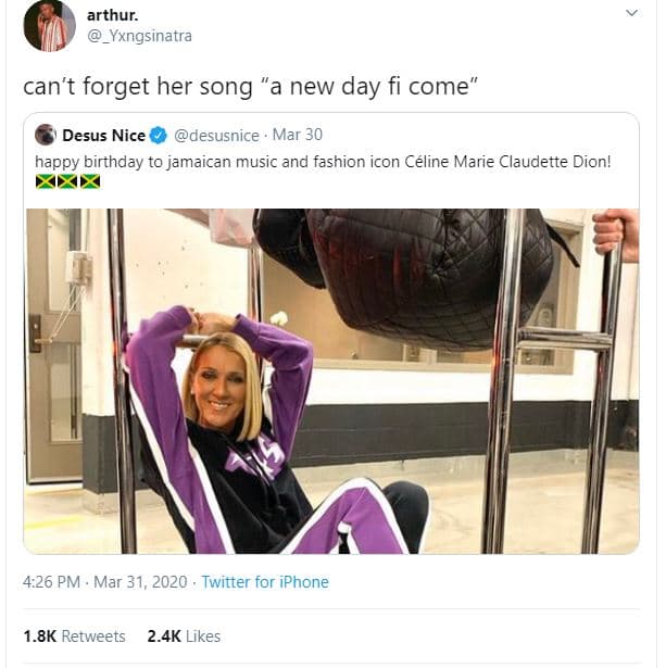 Arthur. yxngsinatra can't forget her song a new day fi come desus nice desusnice