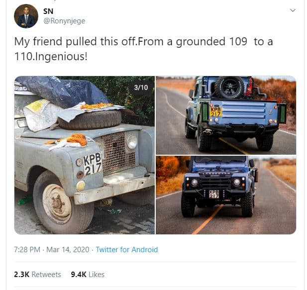 Sn ronynjege my friend pulled this off from a grounded 109 to a 11o.ingenious! 3