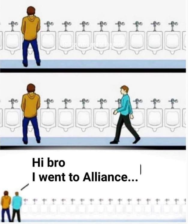 Hi bro went to alliance.