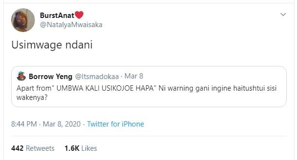 Burstanat natalyamwaisaka usimwage ndani borrow yeng itsmadokaa mar apart from u