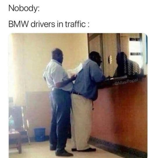 Nobody bmw drivers in traffic amasipopal