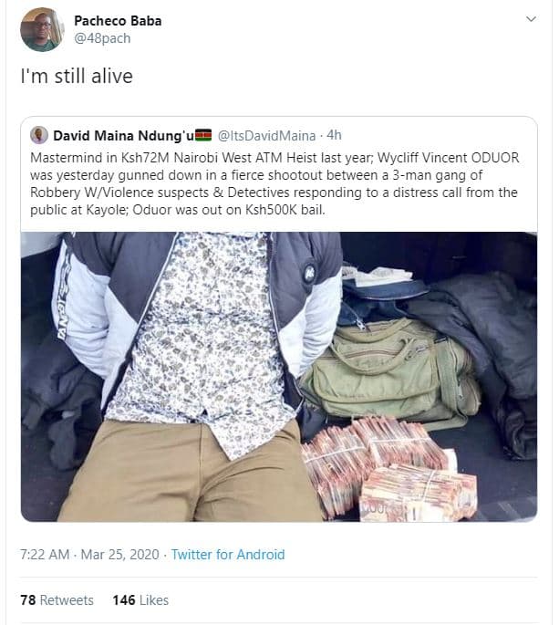 Pacheco baba 48pach im still alive david maina ndung' itsdavidmaina mastermind i