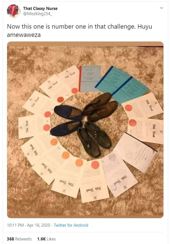 That classy nurse missking254 now this one is number one in that challenge. huyu