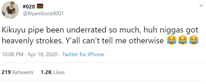 020 nyambura9001 kikuyu pipe been underrated so much, huh niggas got heavenly st