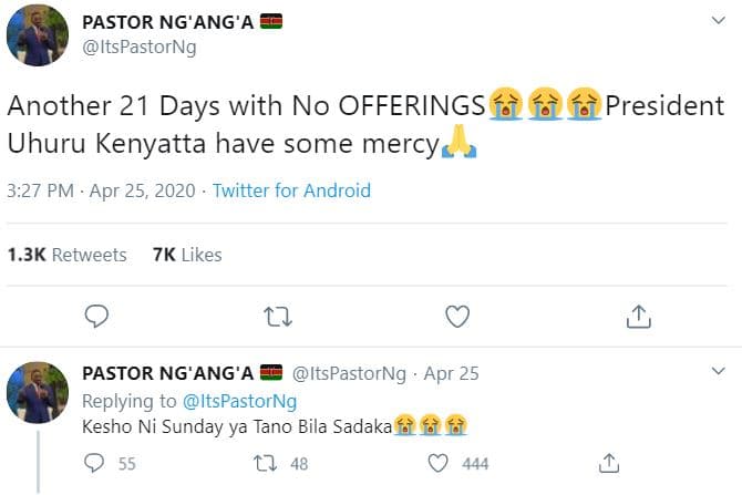 Pastor ng'ang'a itspastorng another 21 days with no offerings íè59 president uhu