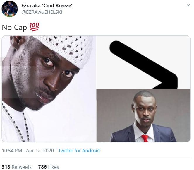 Ezra aka 'cool breeze' ezrawachelski no cap 1o9 10.54 pm apr 12, twitter for and