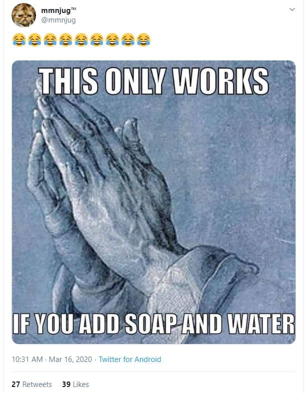 Mmnjug mmnjug 6 this omiy wuoris if vou add soap and wmter 10.31 am mar 16, twit