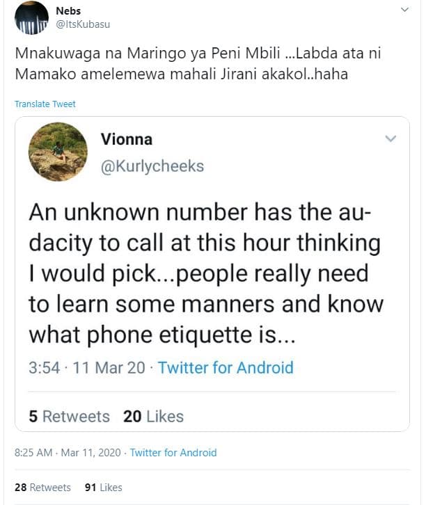 Nebs itskubasu mnakuwaga na maringo ya peni mbili . labda ata ni mamako amelemew