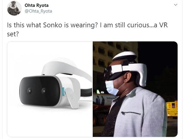 Ohta ryota ohta_ryota is this what sonko is wearing? am still curious..a vr set?
