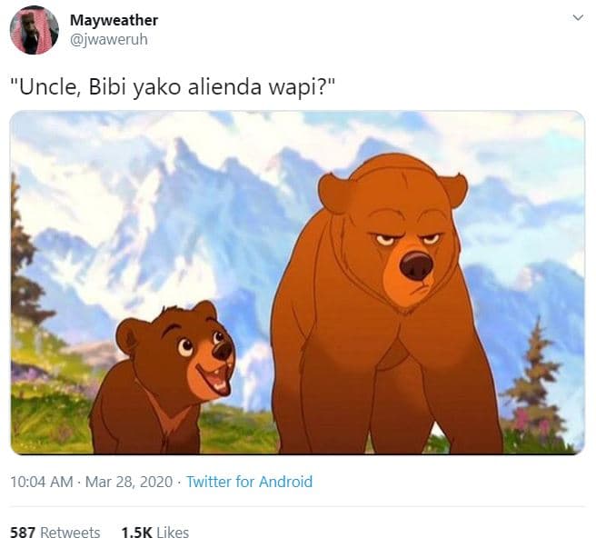 Mayweather jwaweruh uncle bibi yako alienda wapi? 10.04 am mar 28 twitter for an