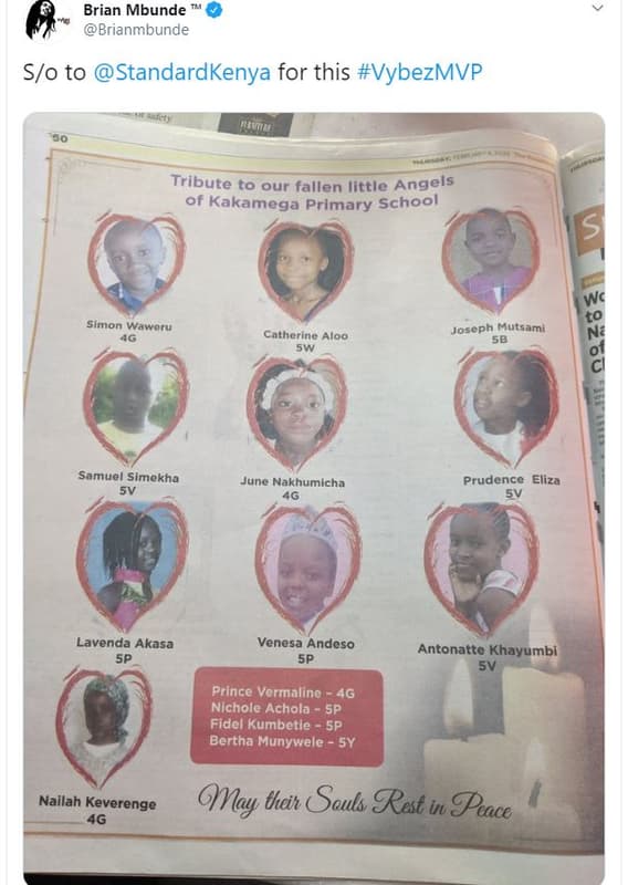 Brian mbunde brianmbunde s0 to standardkenya for this vybezmvp tribute to our fa