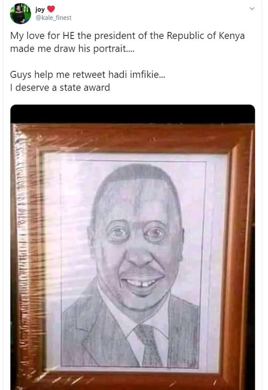 Joy kale_finest my love for he the president of the republic of kenya made me dr