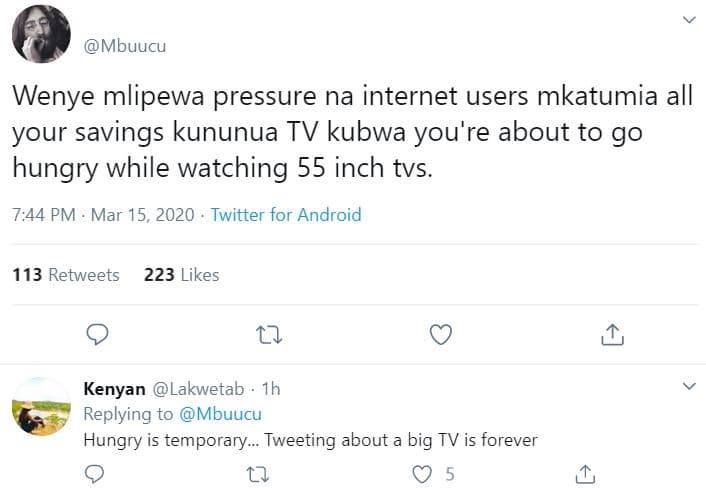 Mbuucu wenye mlipewa pressure na internet users mkatumia all your savings kununu