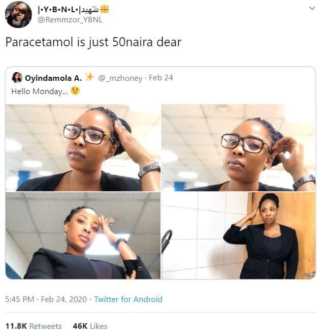 Yb.n.l.ue2 remmzor_ybnl paracetamol is just sonaira dear oyindamola a hello mond