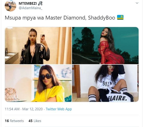 Mtembezi 87 adammaina msupa mpya wa master diamond shaddyboo belai laire 11.54 a