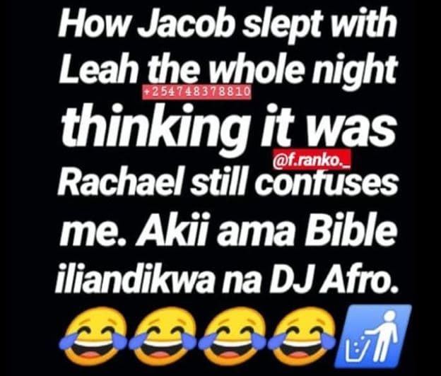 How jacob slept with leah the whole night thinking it was f ranko rachael still