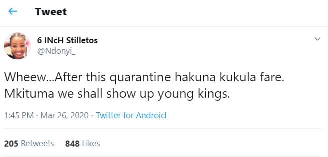 Tweet 6 inch stilletos ndonyi_ wheew_after this quarantine hakuna kukula fare mk