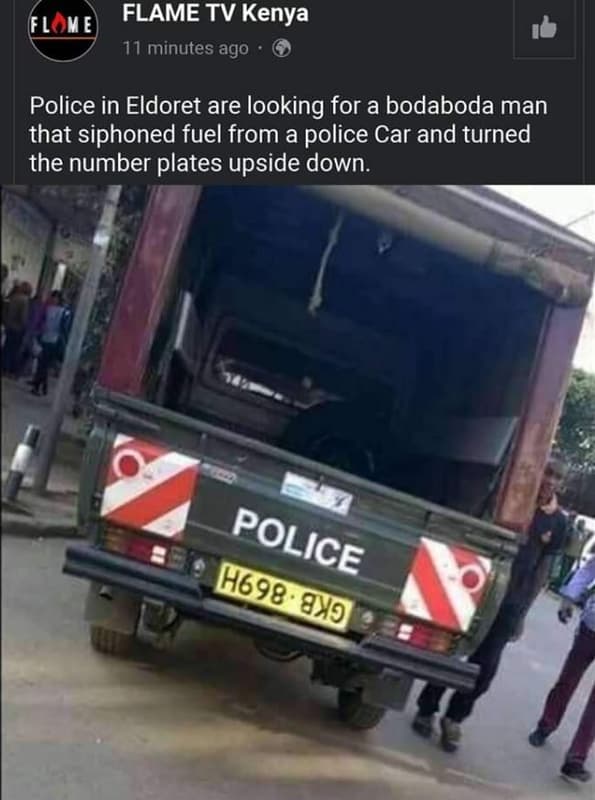 Fl me flame tv kenya 11 minutes ago police in eldoret are looking for a bodaboda