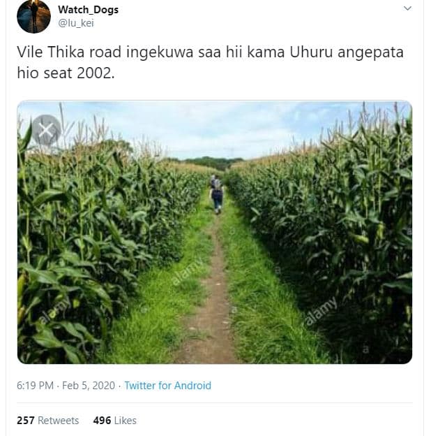 Watch_dogs iu_kei vile thika road ingekuwa saa hii kama uhuru angepata hio seat