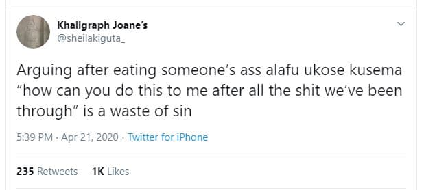 Khaligraph joane's sheilakiguta arguing after eating someone's ass alafu ukose k