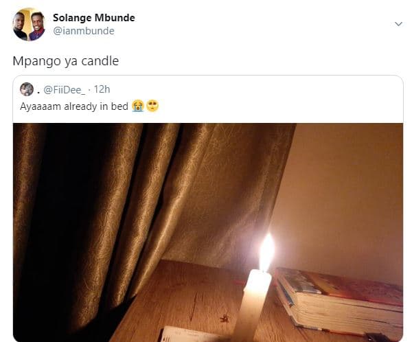 Solange mbunde ianmbunde mpango ya candle fiidee 12h ayaaaam already in bed