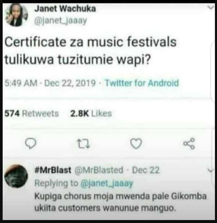 Janet wachuka lanet_jaaay certificate za music festivals tulikuwa tuzitumie wapi