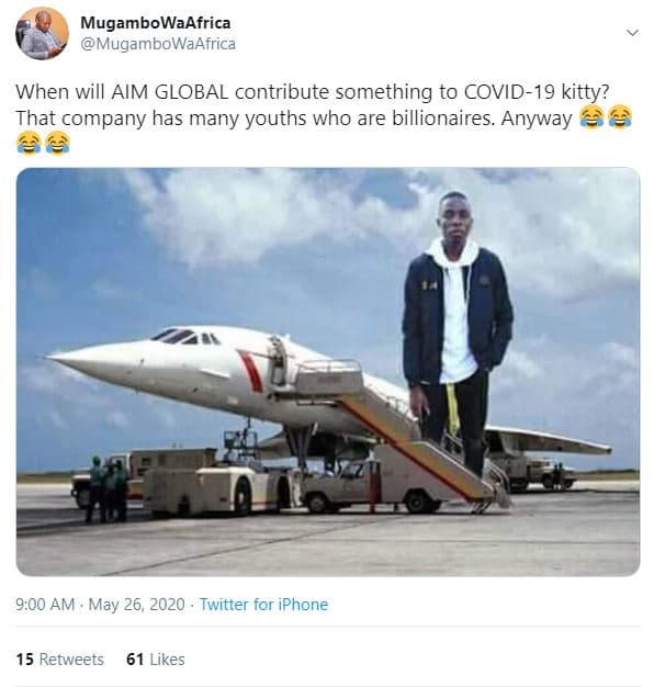 Mugambowaafrica mugambowaafrica when will aim global contribute something to cov