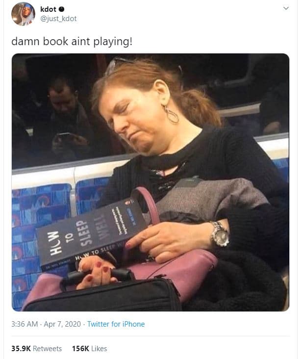 Kdot just_kdot damn book aint playing! 2 9 8 3.36 am . apr 7, twitter for iphone