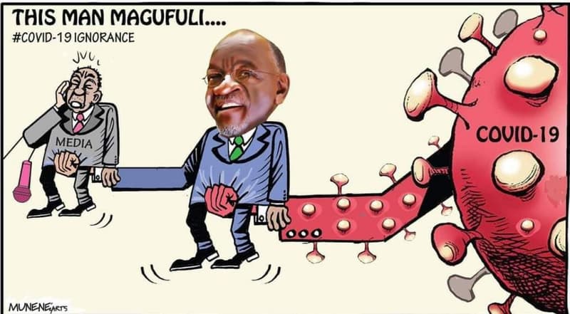 This man magufuli. covid19 ignorance jvl e media covid19 muneneakts
