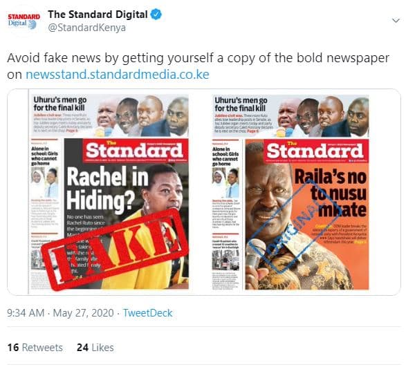 Standard the standard digital ital standardkenya avoid fake news by getting your