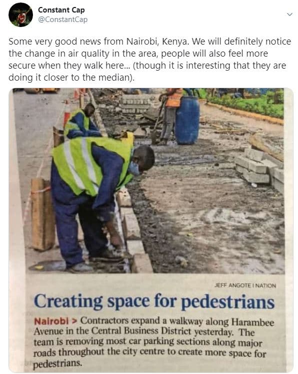 Constant cap constantcap some very good news from nairobi, kenya. we will defini