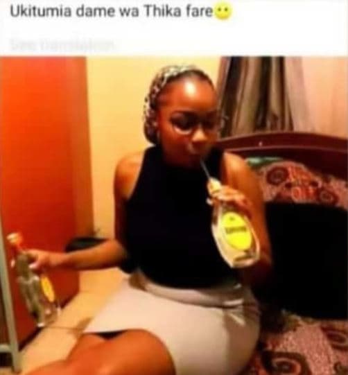 Ukitumia dame wa thlka lare