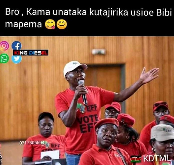 Bro kama unataka kutajirika usioe bibi mapema ngdes eff ote en efs kdtml