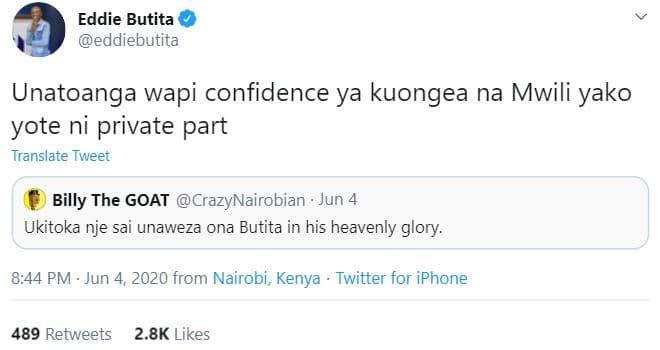 Eddie butita eddiebutita unatoanga wapi confidence ya kuongea na mwili yako yote