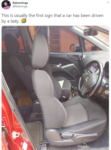 Kalamzinga kal asinga this is usually the first sign that a car has been driven