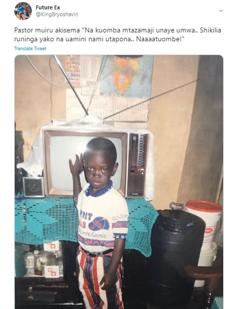 Future ex kingbryoshavin pastor muiru akisema na kuomba mtazamaji unaye umwa shi