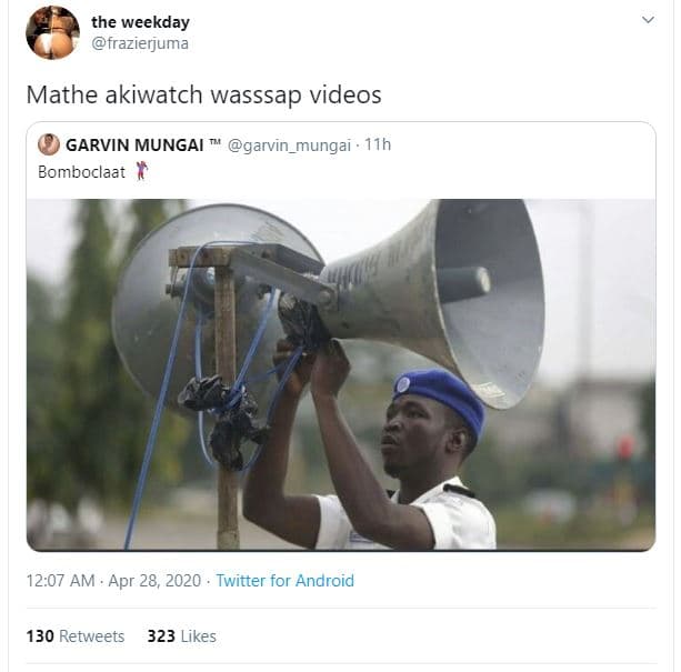 The weekday frazierjuma mathe akiwatch wasssap videos garvin mungai garvin_munga