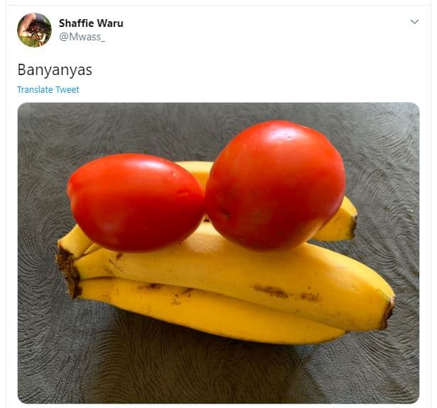 Shaffie waru mwass banyanyas translate tweet