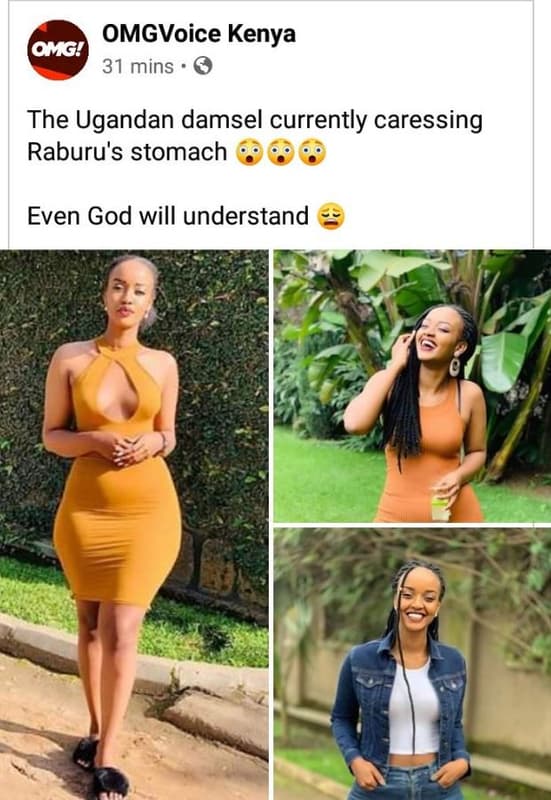 Omgvoice kenya cmg! 31 mins the ugandan damsel currently caressing raburu's stom