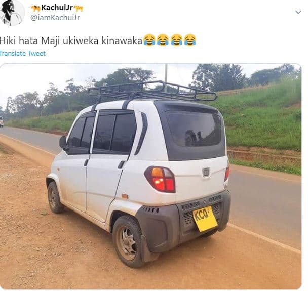 Kachuijr iamkachuijr hiki hata maji ukiweka kinawaka 6 translate tweet kco