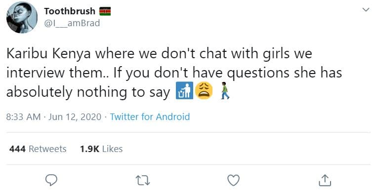 Toothbrush ambrad karibu kenya where we don't chat with girls we interview them