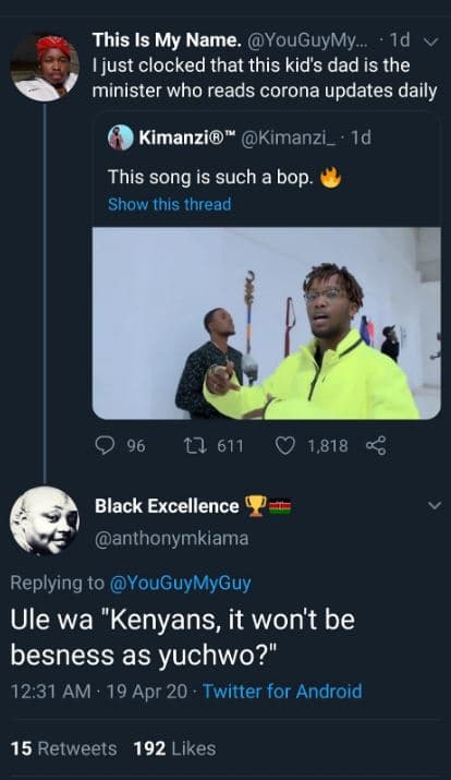 This is my name. youguymy_ id ijust clocked that this kids dad is the minister w