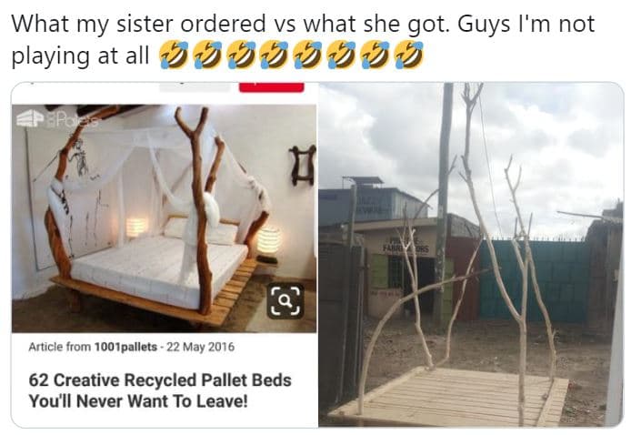 What my sister ordered vs what she got. guys i'm not playing at all 0upppppp 9 a