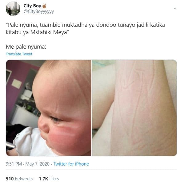 City boy cityboyyyyyy pale nyuma, tuambie muktadha ya dondoo tunayo jadili katik