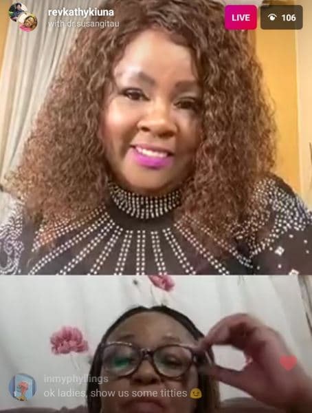 Revkathykiuna wuth drsusangitau live 106 nnvehyings k adies show us some tltties