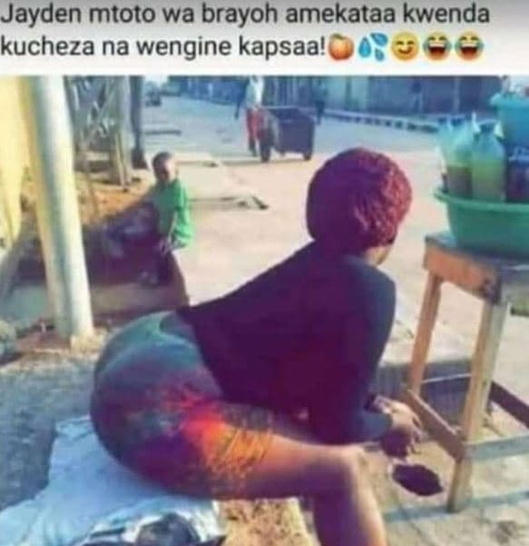 Jayden mtoto wa brayoh amekataa kwenda kucheza na wengine kapsaa'